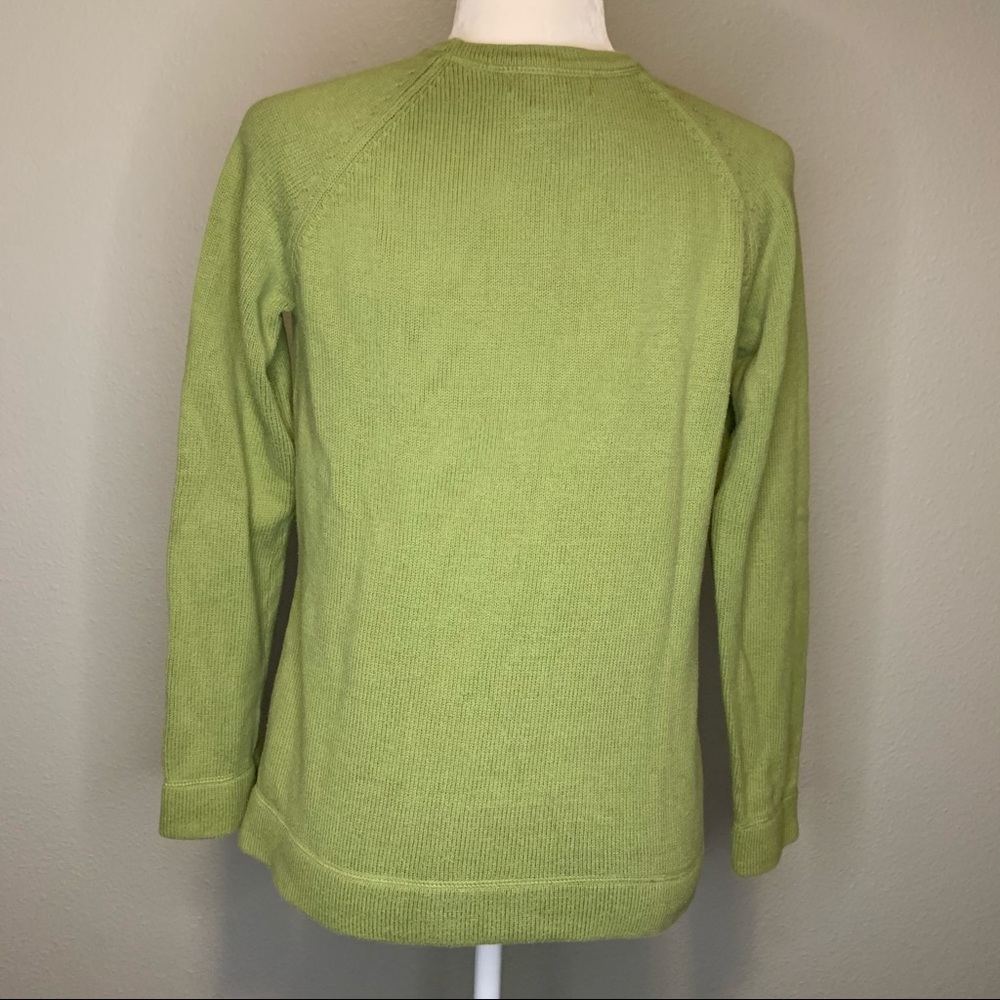 Eddie Bauer Green Knit Sweater - Picture 4 of 4